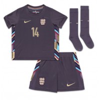 Camiseta Inglaterra Ezri Konsa #14 Visitante Equipación para niños Eurocopa 2024 manga corta (+ pantalones cortos)